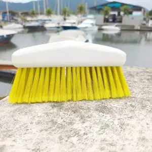 Esfregão Amarelo Limpeza Cerdas Macia